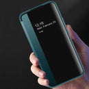 For Samsung Galaxy S22+ 5G Window View Leather Phone Case(Black)