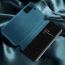For Samsung Galaxy S22 5G Window View Leather Phone Case(Black)