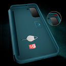For Samsung Galaxy S22 5G Window View Leather Phone Case(Green)