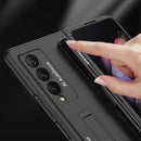 For Samsung Galaxy Z Fold3 5G GKK Ultra-thin PC Phone Flip Case with Holder & Pen Slot(Black)