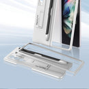 For Samsung Galaxy Z Fold3 5G GKK Ultra-thin PC Phone Flip Case with Holder & Pen Slot(Grey)