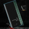 For Samsung Galaxy S22 Ultra 5G Crocodile Texture Window View Leather Phone Case(Black)