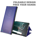 For Samsung Galaxy S22 Ultra 5G Carbon Fiber View Time Leather Phone Case(White)