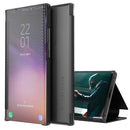 For Xiaomi Redmi Note 11 5G Carbon Fiber View Time Leather Phone Case(Black)