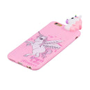 For iPhone 6 Plus Shockproof Cartoon TPU Protective Case(Unicorn)