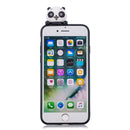 For iPhone 7 / 8 Shockproof Cartoon TPU Protective Case(Three Pandas)