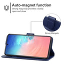 Leather Phone Case For Samsung Galaxy S20 FE 5G / S20 Lite / S20 Fan Edition / S20 FE 4G / S20 FE 2022(Blue)