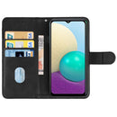 Leather Phone Case For Samsung Galaxy A02 / M02(Black)
