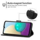 Leather Phone Case For Samsung Galaxy A02 / M02(Black)