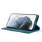 For Samsung Galaxy S22+ 5G TAOKKIM Calf Texture Leather Phone Case(Blue)