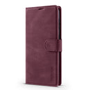 For Samsung Galaxy S22+ 5G TAOKKIM Calf Texture Leather Phone Case(Red)