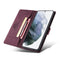 For Samsung Galaxy S22+ 5G TAOKKIM Calf Texture Leather Phone Case(Red)