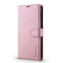 For Samsung Galaxy S22+ 5G TAOKKIM Calf Texture Leather Phone Case(Pink)