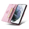 For Samsung Galaxy S22+ 5G TAOKKIM Calf Texture Leather Phone Case(Pink)
