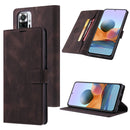 For Xiaomi Redmi Note 11 Pro / Note 11 Pro Max TAOKKIM Calf Texture Leather Phone Case(Coffee)