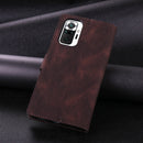 For Xiaomi Redmi Note 11 Pro / Note 11 Pro Max TAOKKIM Calf Texture Leather Phone Case(Coffee)