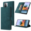 For Xiaomi Redmi Note 11 Pro / Note 11 Pro Max TAOKKIM Calf Texture Leather Phone Case(Blue)