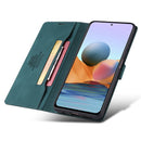 For Xiaomi Redmi Note 11 Pro / Note 11 Pro Max TAOKKIM Calf Texture Leather Phone Case(Blue)