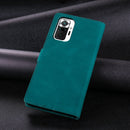 For Xiaomi Redmi Note 11 Pro / Note 11 Pro Max TAOKKIM Calf Texture Leather Phone Case(Blue)