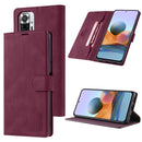 For Xiaomi Redmi Note 11 Pro / Note 11 Pro Max TAOKKIM Calf Texture Leather Phone Case(Red)