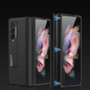 For Samsung Galaxy Z Fold3 5G GKK Magnetic Full Coverage Phone Flip Case with Holder(Black)