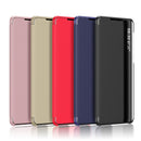 For Samsung Galaxy S22 Ultra 5G Window View Leather Phone Case(Black)