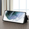 For Samsung Galaxy S22 Ultra 5G Window View Leather Phone Case(Black)