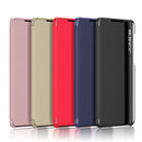 For Samsung Galaxy S22+ 5G Window View Leather Phone Case(Rose Gold)