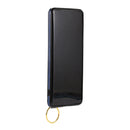 For Samsung Galaxy S21 Ultra 5G Wristband Wallet Leather Phone Case(Blue)