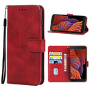 Leather Phone Case For Samsung Galaxy Xcover 5(Red)