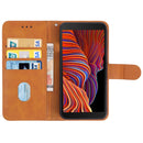 Leather Phone Case For Samsung Galaxy Xcover 5(Brown)
