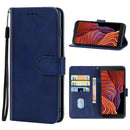 Leather Phone Case For Samsung Galaxy Xcover 5(Blue)