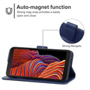 Leather Phone Case For Samsung Galaxy Xcover 5(Blue)