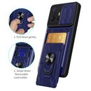 For Xiaomi 11T Camera Cover Phone Case with Card Slot & Holder(Grey)