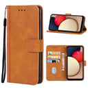 For Samsung Galaxy A12 / A12 Nacho Leather Phone Case(Brown)