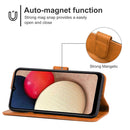 For Samsung Galaxy A12 / A12 Nacho Leather Phone Case(Brown)