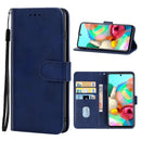 For Samsung Galaxy A71 4G Leather Phone Case(Blue)