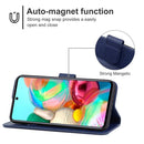 For Samsung Galaxy A71 4G Leather Phone Case(Blue)