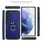 For Samsung Galaxy S22 5G PC + TPU Phone Case with Rotatable Ring Holder(Black)