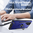 For Samsung Galaxy S22 Ultra 5G PC + TPU Phone Case with Rotatable Ring Holder(Red)