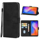 For Tecno Spark 8 Leather Phone Case(Black)