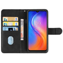 For Tecno Spark 8 Leather Phone Case(Black)