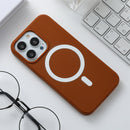 Silicone Magsafe Phone Case For iPhone 13 Pro(Brown)
