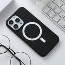 Silicone Magsafe Phone Case For iPhone 12 Pro Max(Black)