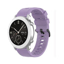 For Amazfit GTR Silicone Smart Watch Watch Band, Size:22mm(Light Purple)