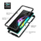 For Motorola Edge 20 Starry Sky PC + TPU Phone Case with PET Film(Black)