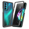 For Motorola Edge 20 Starry Sky PC + TPU Phone Case with PET Film(Black)