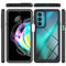 For Motorola Edge 20 Starry Sky PC + TPU Phone Case with PET Film(Rose Red)