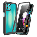 For Motorola Edge 20 Lite Starry Sky PC + TPU Phone Case with PET Film(Black)