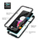 For Motorola Edge 20 Lite Starry Sky PC + TPU Phone Case with PET Film(Black)